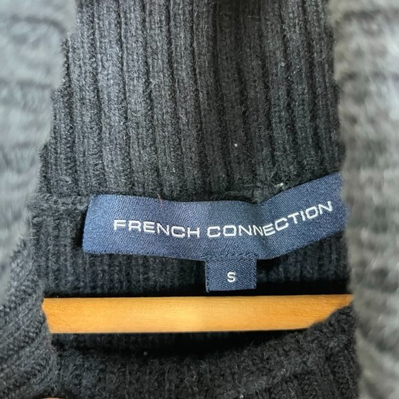 FCUK French Connection Sleeveless Mozart Knit Turtleneck Sweater - Picture 6 of 6